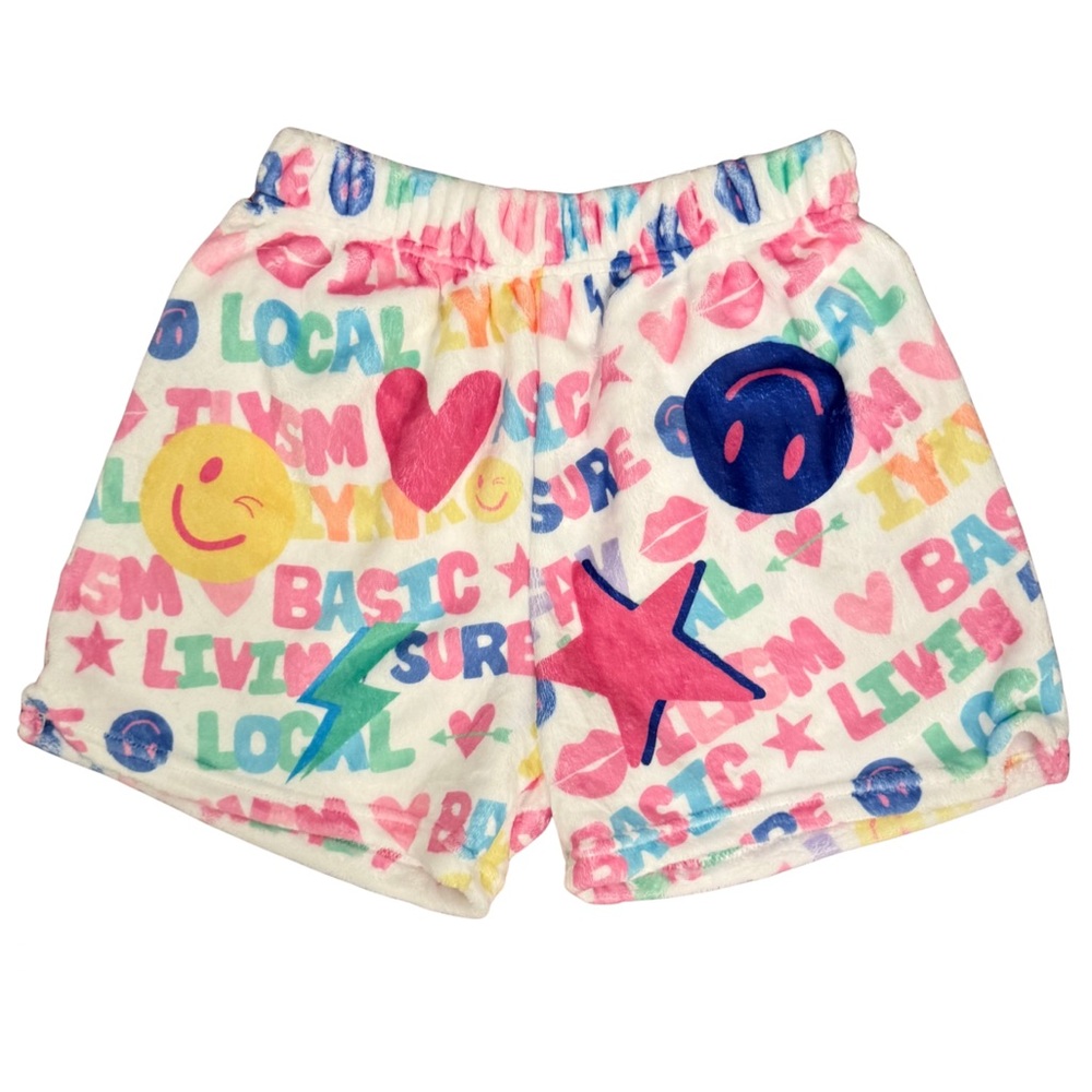 IScream x Theme Icons Plush Shorts Women’s size Small NWT